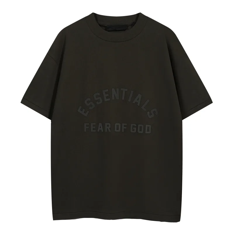 ESS Letter Logo Short Sleeve T-Shirt Khaki