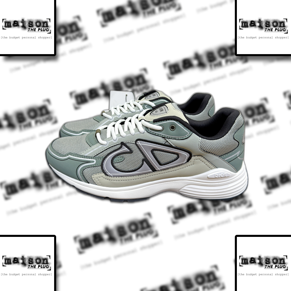 CD Logo Panel Running Sneakers Mint Green