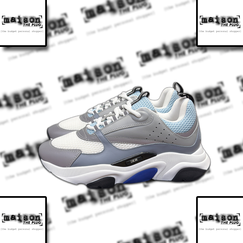 Chunky Sneakers White Light Blue Grey