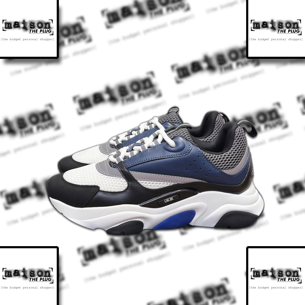B23 Low-Top Sneaker White Navy Black
