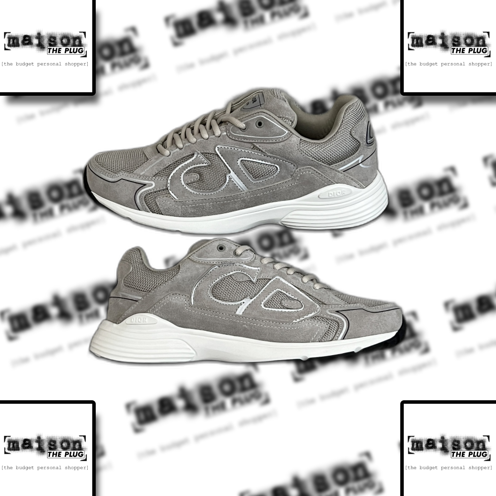 Dior B23 Low-Top Sneaker Grey Suede