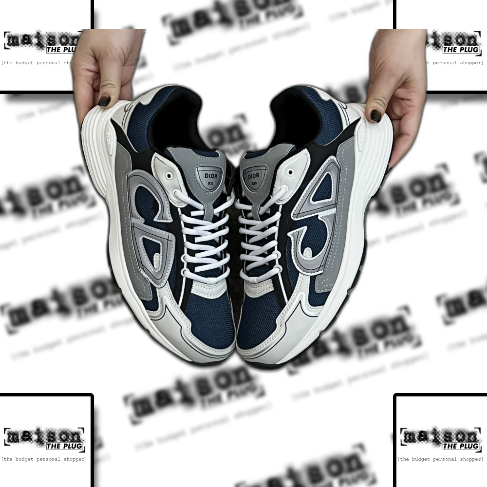 B23 Low Top Sneaker Blue Grey White
