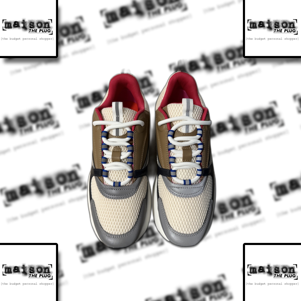 Chunky Sole Low-Top Sneaker Blue Pink