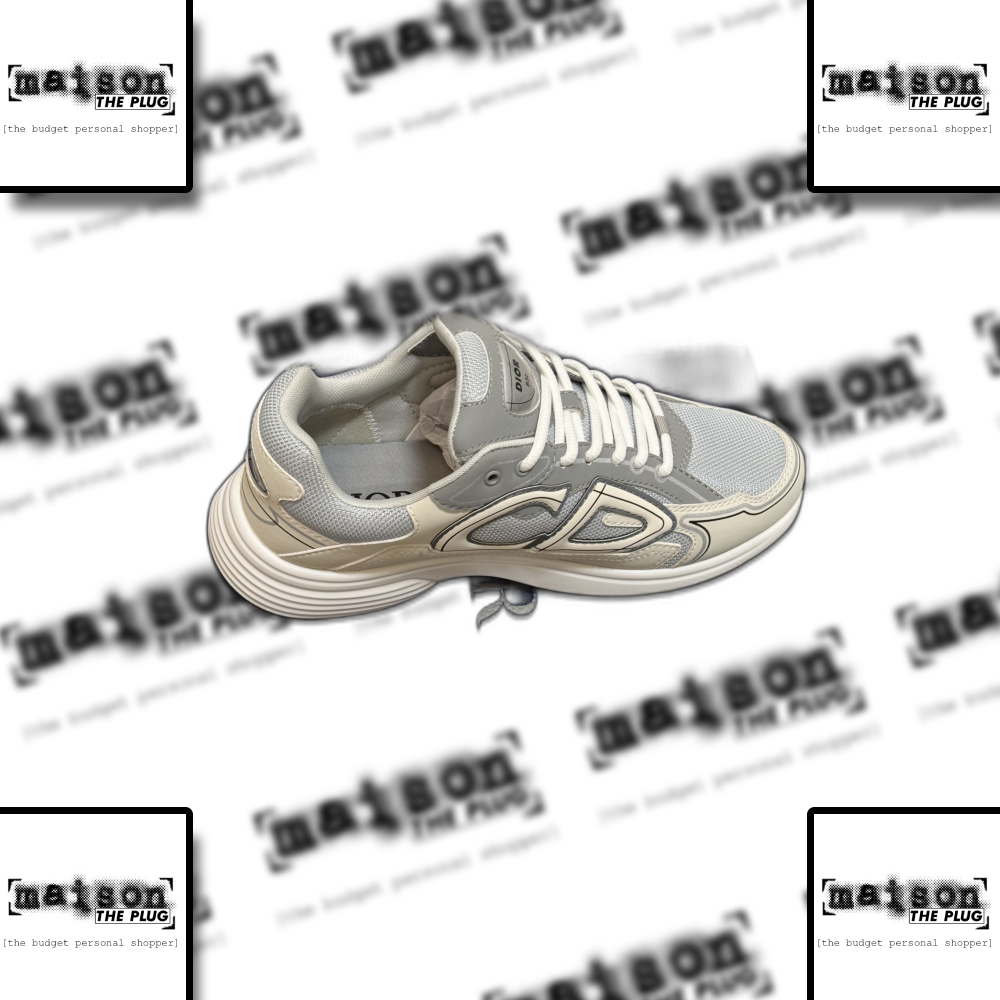 CD Logo Runner Sneaker White Grey