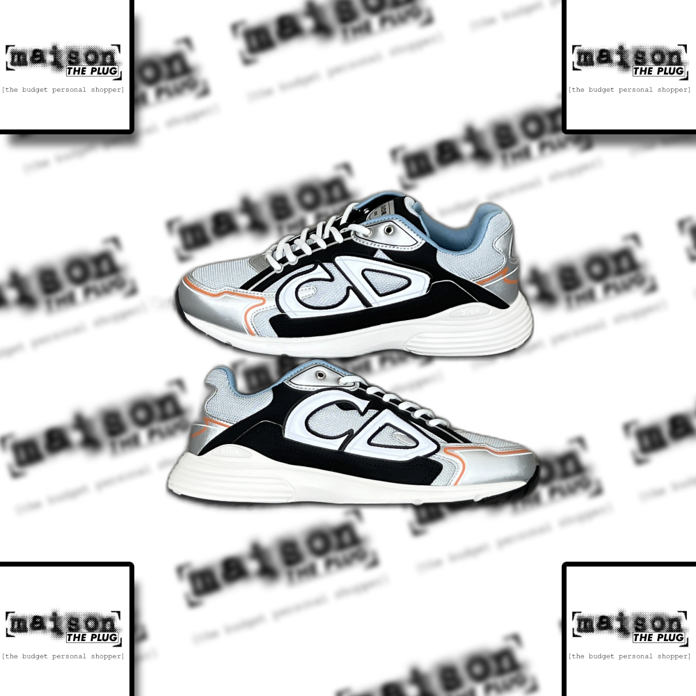 CD Overlay Chunky Sole Sneaker Silver
