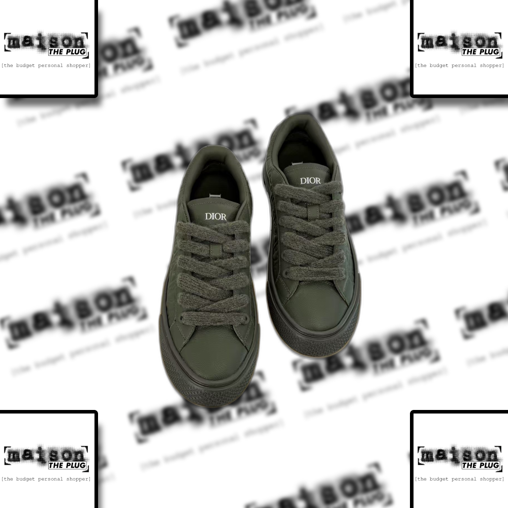 Embossed Dior B3303 Sneakers Khaki