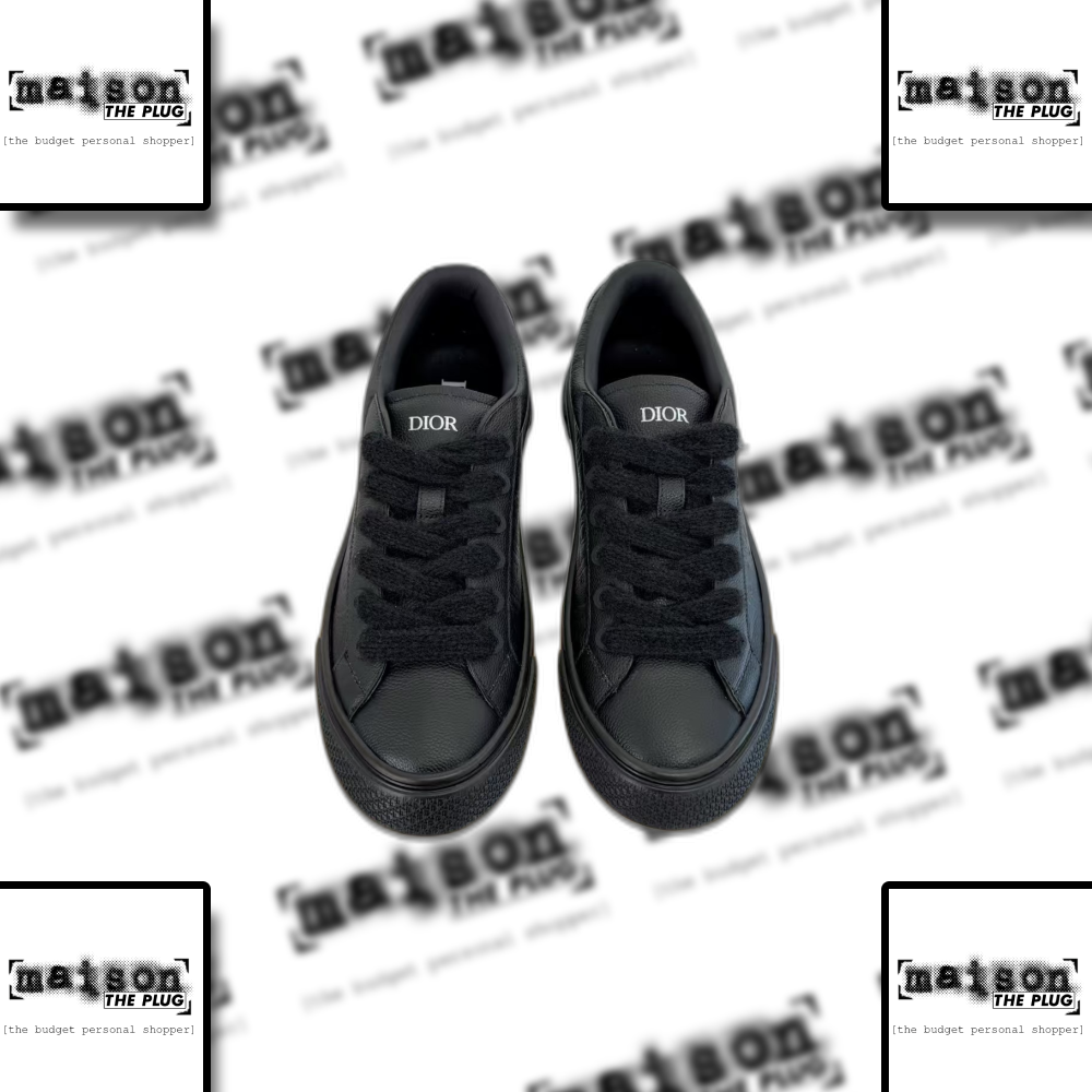 B3302 Low-Top Sneakers Black Leather