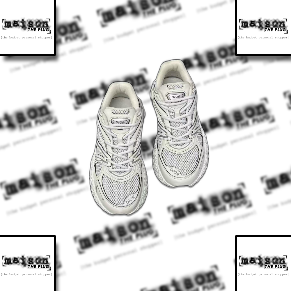 B3502 Low-Top Sneaker White Mesh