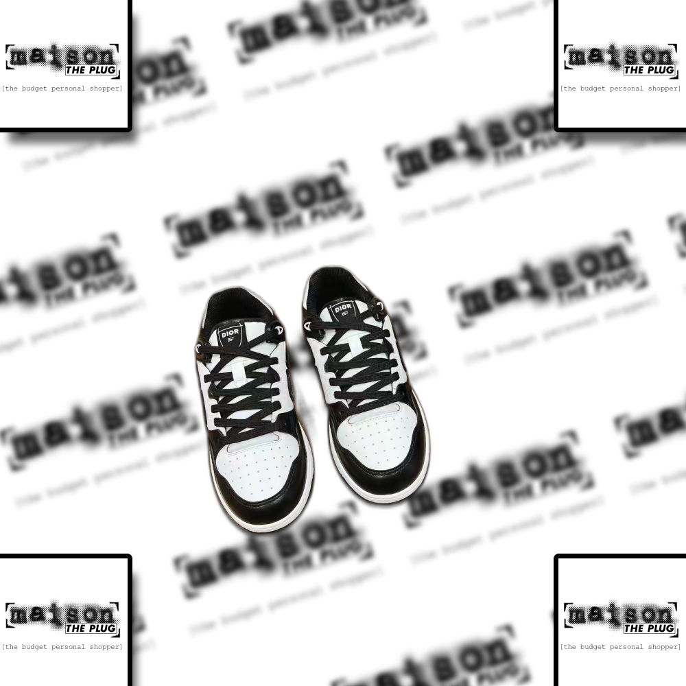Dior B27 Low Top Sneaker White Black