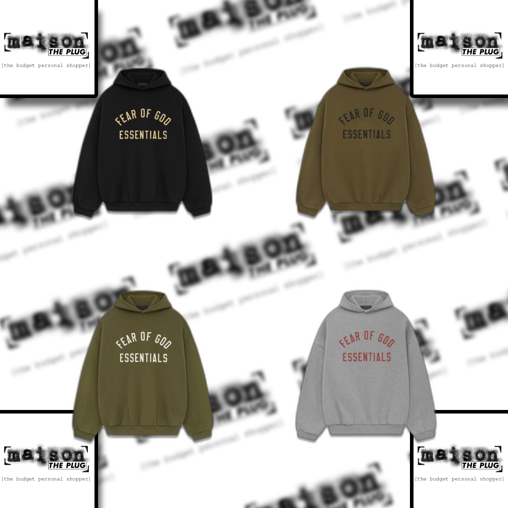 ESS 24FW Letter Print Hoodie