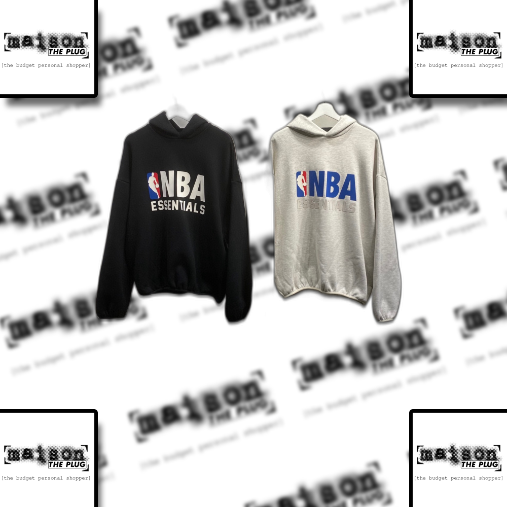 Ess x NBA Embroidered Hoodie Grey
