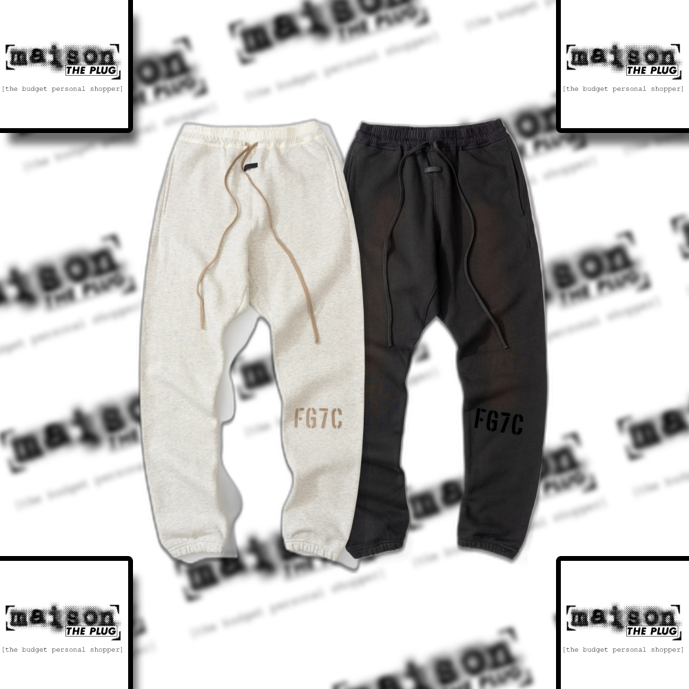 FG7C Sweatpant Graffiti Print Fleece Drawstring