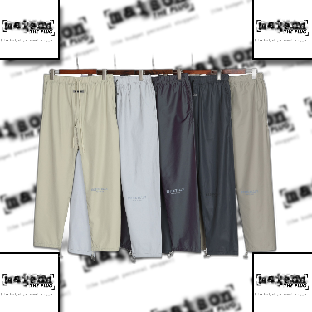 Mens Nylon Track Pants Laser Reflective